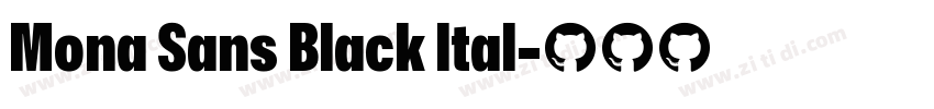 Mona Sans Black Ital字体转换 Mona Sans Black Ital字体转换
